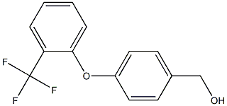 {4-[2-(trifluoromethyl)phenoxy]phenyl}methanol Structure