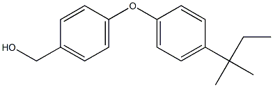 {4-[4-(2-methylbutan-2-yl)phenoxy]phenyl}methanol Struktur