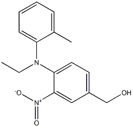 {4-[ethyl(2-methylphenyl)amino]-3-nitrophenyl}methanol Structure