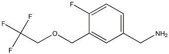 {4-fluoro-3-[(2,2,2-trifluoroethoxy)methyl]phenyl}methanamine Structure