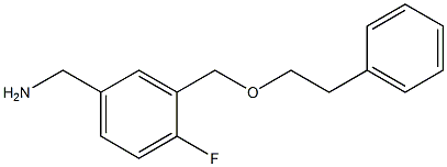 {4-fluoro-3-[(2-phenylethoxy)methyl]phenyl}methanamine
