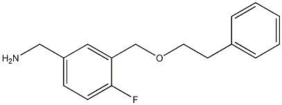 {4-fluoro-3-[(2-phenylethoxy)methyl]phenyl}methanamine|