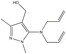 {5-[bis(prop-2-en-1-yl)amino]-1,3-dimethyl-1H-pyrazol-4-yl}methanol|