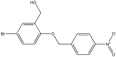 {5-bromo-2-[(4-nitrophenyl)methoxy]phenyl}methanol Structure