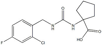 1-({[(2-chloro-4-fluorophenyl)methyl]carbamoyl}amino)cyclopentane-1-carboxylic acid