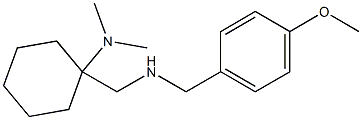 1-({[(4-methoxyphenyl)methyl]amino}methyl)-N,N-dimethylcyclohexan-1-amine Struktur