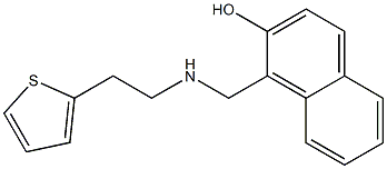 1-({[2-(thiophen-2-yl)ethyl]amino}methyl)naphthalen-2-ol