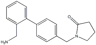 1-({4-[2-(aminomethyl)phenyl]phenyl}methyl)pyrrolidin-2-one Structure