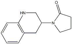 1-(1,2,3,4-tetrahydroquinolin-3-yl)pyrrolidin-2-one 结构式
