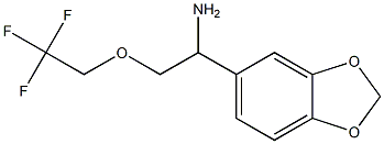 1-(1,3-benzodioxol-5-yl)-2-(2,2,2-trifluoroethoxy)ethanamine Structure