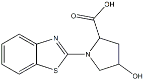 1-(1,3-benzothiazol-2-yl)-4-hydroxypyrrolidine-2-carboxylic acid Structure
