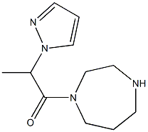 1-(1,4-diazepan-1-yl)-2-(1H-pyrazol-1-yl)propan-1-one Struktur
