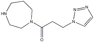 1-(1,4-diazepan-1-yl)-3-(1H-1,2,3-triazol-1-yl)propan-1-one Structure