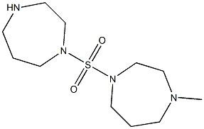 1-(1,4-diazepane-1-sulfonyl)-4-methyl-1,4-diazepane,,结构式