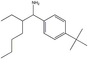 1-(1-amino-2-ethylhexyl)-4-tert-butylbenzene 结构式