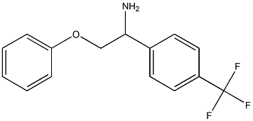 1-(1-amino-2-phenoxyethyl)-4-(trifluoromethyl)benzene,,结构式