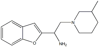 1-(1-benzofuran-2-yl)-2-(3-methylpiperidin-1-yl)ethan-1-amine|