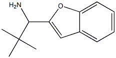 1-(1-benzofuran-2-yl)-2,2-dimethylpropan-1-amine 化学構造式