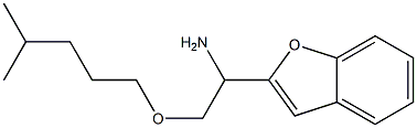 1-(1-benzofuran-2-yl)-2-[(4-methylpentyl)oxy]ethan-1-amine,,结构式