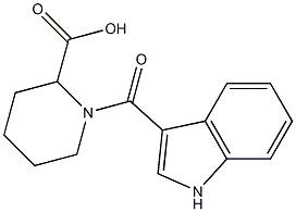 1-(1H-indol-3-ylcarbonyl)piperidine-2-carboxylic acid Struktur