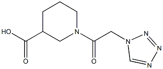 1-(1H-tetrazol-1-ylacetyl)piperidine-3-carboxylic acid,,结构式