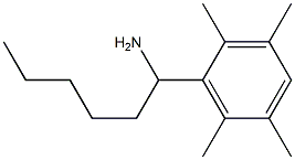 1-(2,3,5,6-tetramethylphenyl)hexan-1-amine 化学構造式