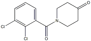 1-(2,3-dichlorobenzoyl)piperidin-4-one 化学構造式