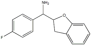 1-(2,3-dihydro-1-benzofuran-2-yl)-1-(4-fluorophenyl)methanamine 结构式