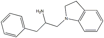 1-(2,3-dihydro-1H-indol-1-yl)-3-phenylpropan-2-amine,,结构式