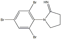 1-(2,4,6-tribromophenyl)pyrrolidin-2-imine,,结构式