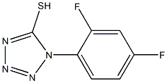 1-(2,4-difluorophenyl)-1H-1,2,3,4-tetrazole-5-thiol Struktur