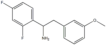 1-(2,4-difluorophenyl)-2-(3-methoxyphenyl)ethan-1-amine 化学構造式