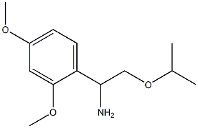 1-(2,4-dimethoxyphenyl)-2-(propan-2-yloxy)ethan-1-amine,,结构式