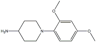 1-(2,4-dimethoxyphenyl)piperidin-4-amine Struktur