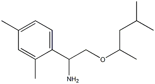 1-(2,4-dimethylphenyl)-2-[(4-methylpentan-2-yl)oxy]ethan-1-amine Structure