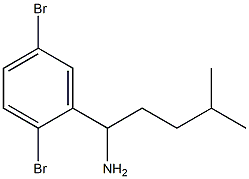  1-(2,5-dibromophenyl)-4-methylpentan-1-amine