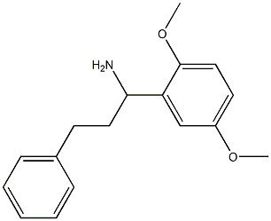 1-(2,5-dimethoxyphenyl)-3-phenylpropan-1-amine,,结构式