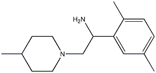  1-(2,5-dimethylphenyl)-2-(4-methylpiperidin-1-yl)ethanamine