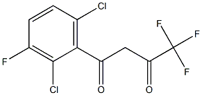 1-(2,6-dichloro-3-fluorophenyl)-4,4,4-trifluorobutane-1,3-dione Structure
