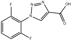 1-(2,6-difluorophenyl)-1H-1,2,3-triazole-4-carboxylic acid, 1039933-75-9, 结构式