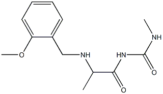 1-(2-{[(2-methoxyphenyl)methyl]amino}propanoyl)-3-methylurea Struktur