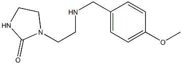 1-(2-{[(4-methoxyphenyl)methyl]amino}ethyl)imidazolidin-2-one Struktur