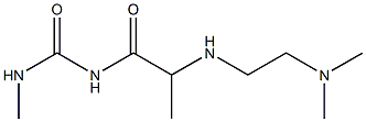 1-(2-{[2-(dimethylamino)ethyl]amino}propanoyl)-3-methylurea 结构式
