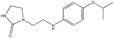 1-(2-{[4-(propan-2-yloxy)phenyl]amino}ethyl)imidazolidin-2-one Struktur