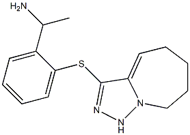 1-(2-{5H,6H,7H,8H,9H-[1,2,4]triazolo[3,4-a]azepin-3-ylsulfanyl}phenyl)ethan-1-amine Structure