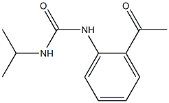 1-(2-acetylphenyl)-3-propan-2-ylurea 化学構造式