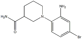 1-(2-amino-4-bromophenyl)piperidine-3-carboxamide Struktur