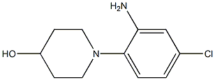 1-(2-amino-4-chlorophenyl)piperidin-4-ol Structure
