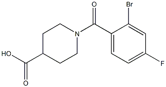 1-(2-bromo-4-fluorobenzoyl)piperidine-4-carboxylic acid