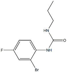 1-(2-bromo-4-fluorophenyl)-3-propylurea Structure